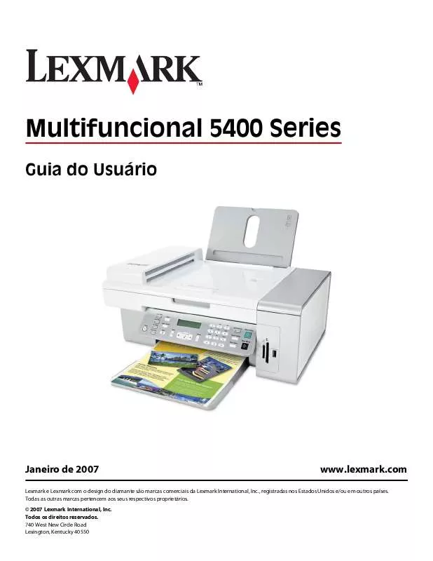 Mode d'emploi LEXMARK X5450