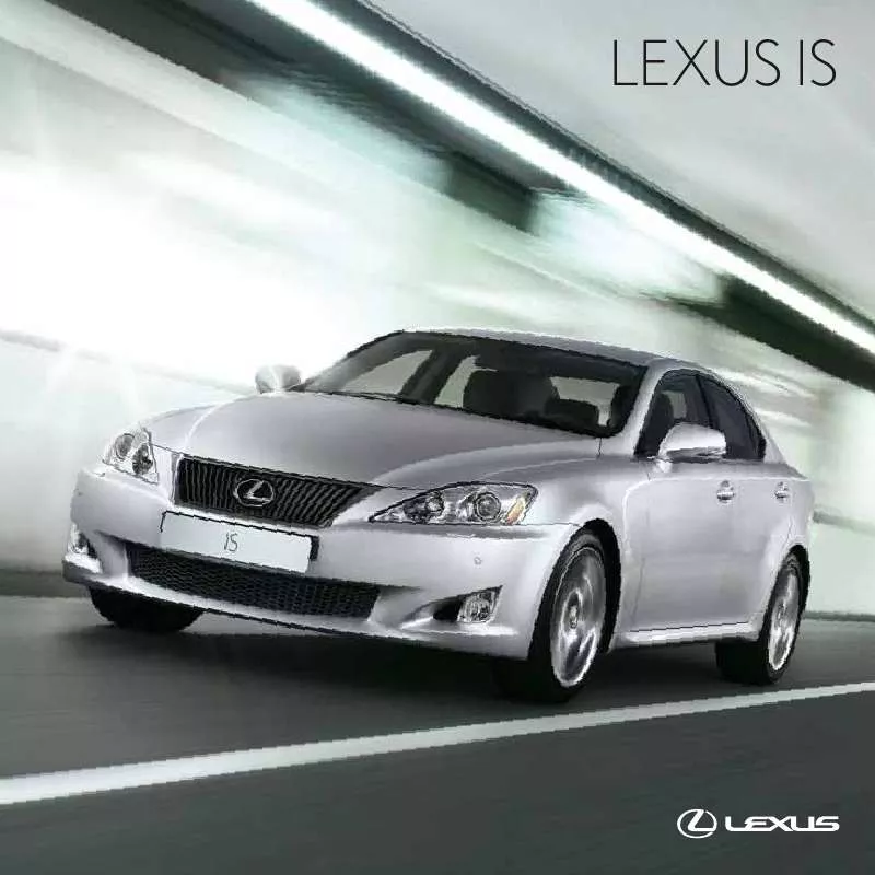 Mode d'emploi LEXUS IS 250