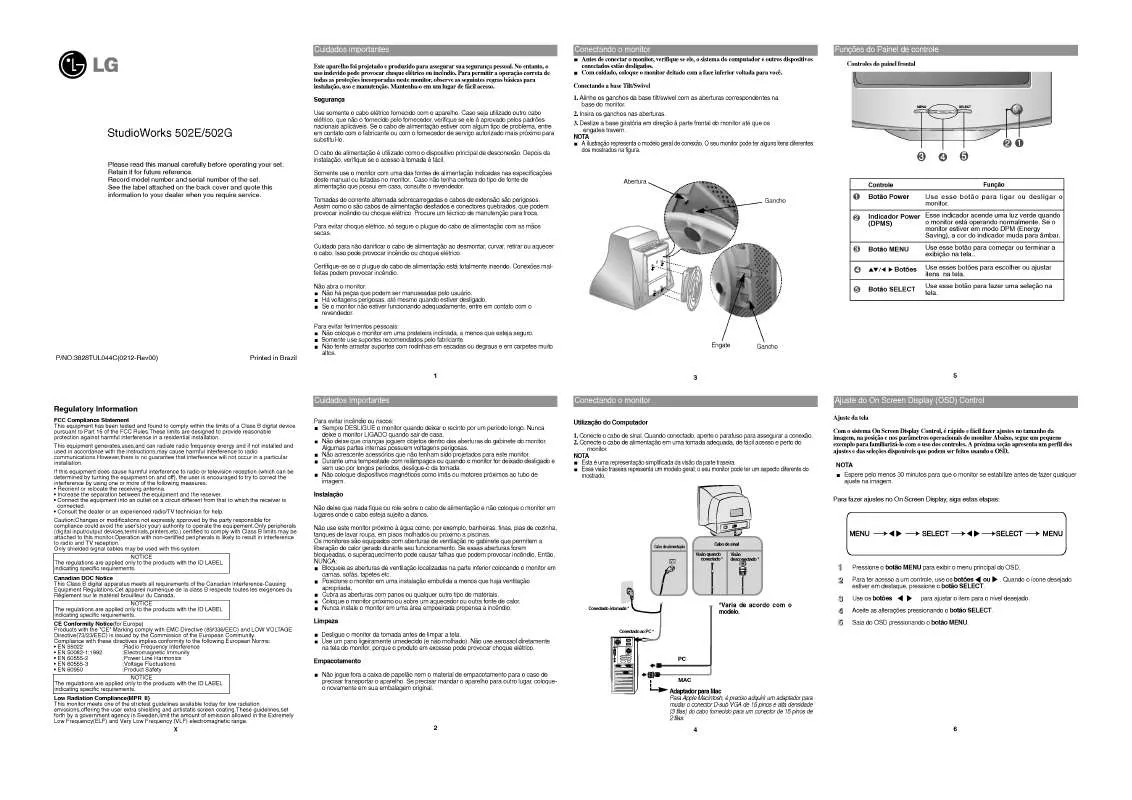 Mode d'emploi LG 502G