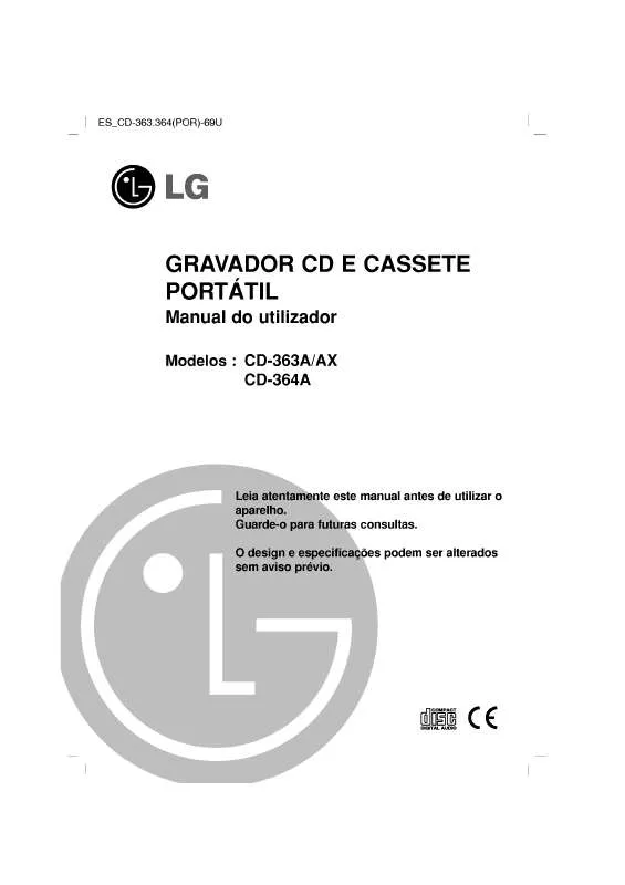 Mode d'emploi LG CD-364A
