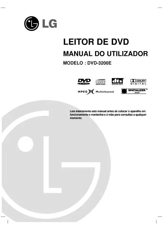 Mode d'emploi LG DVD-3200E