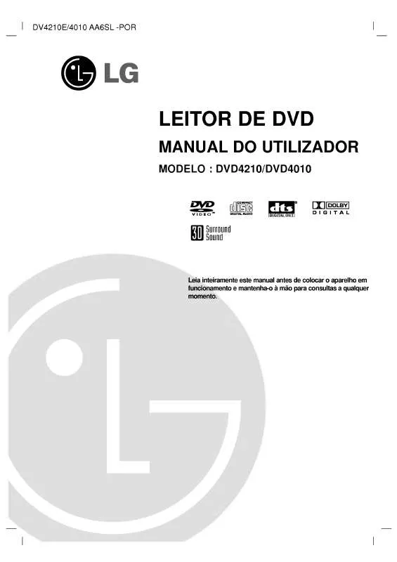 Mode d'emploi LG DVD4010