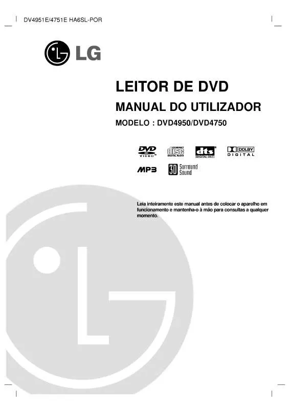 Mode d'emploi LG DVD4950