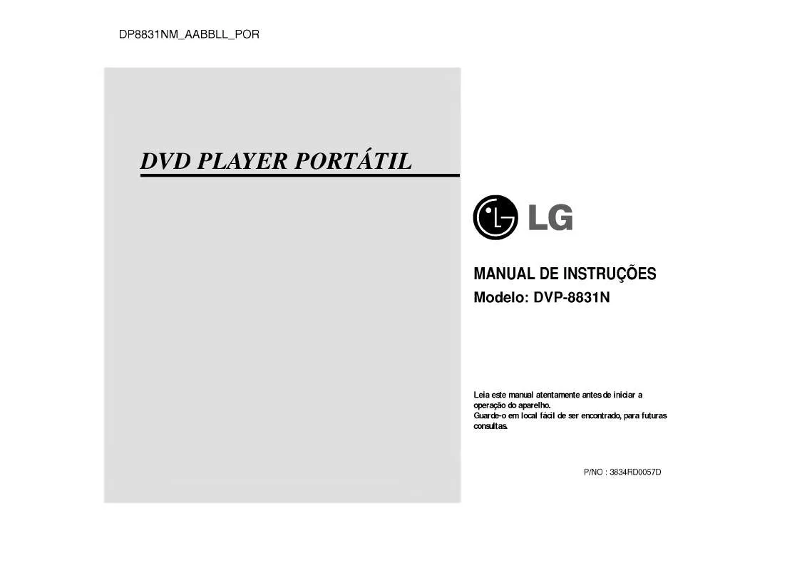 Mode d'emploi LG DVP-8831N