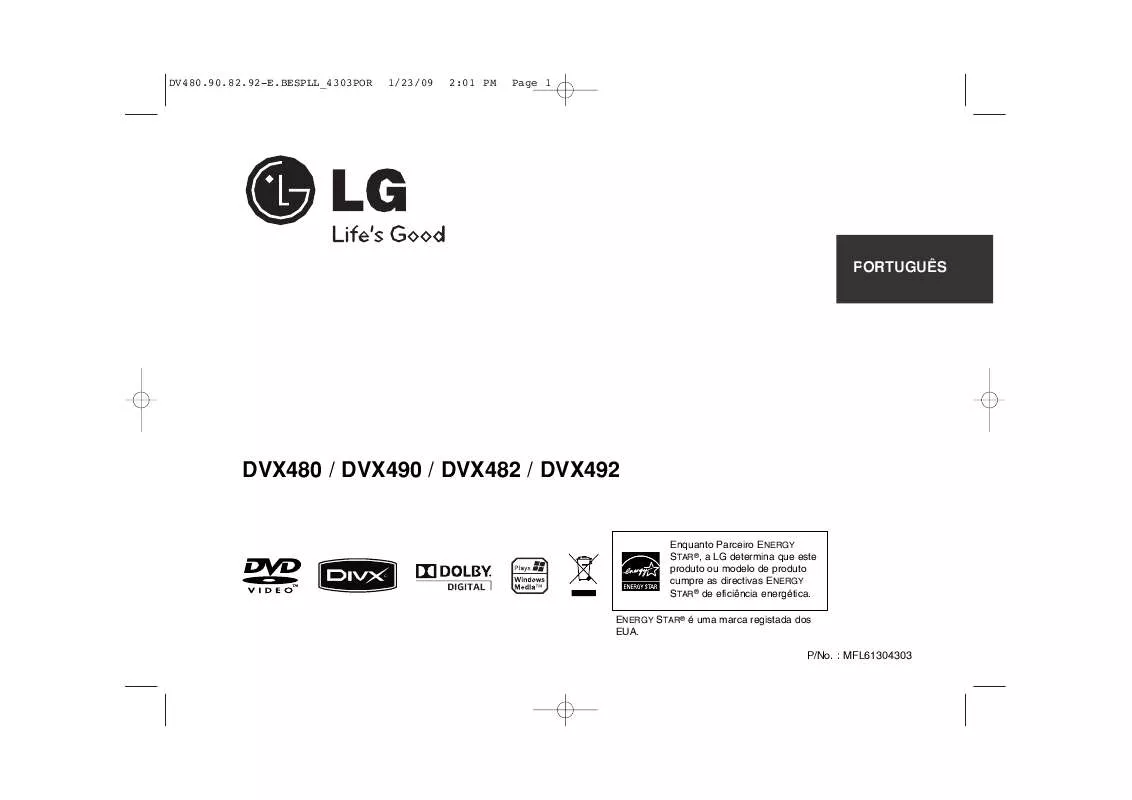 Mode d'emploi LG DVX-482