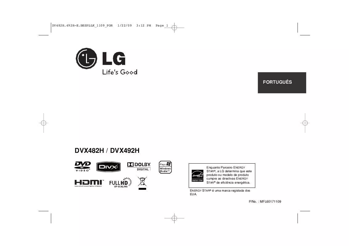 Mode d'emploi LG DVX-482H