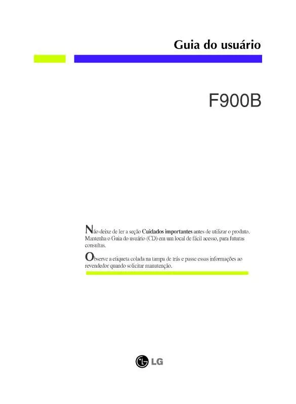 Mode d'emploi LG F900B