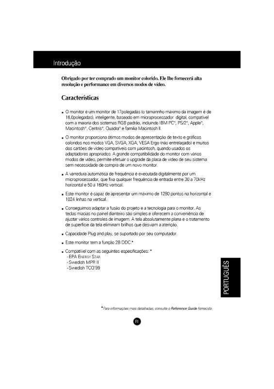 Mode d'emploi LG FLATRON 774FT(FB774F-EA)