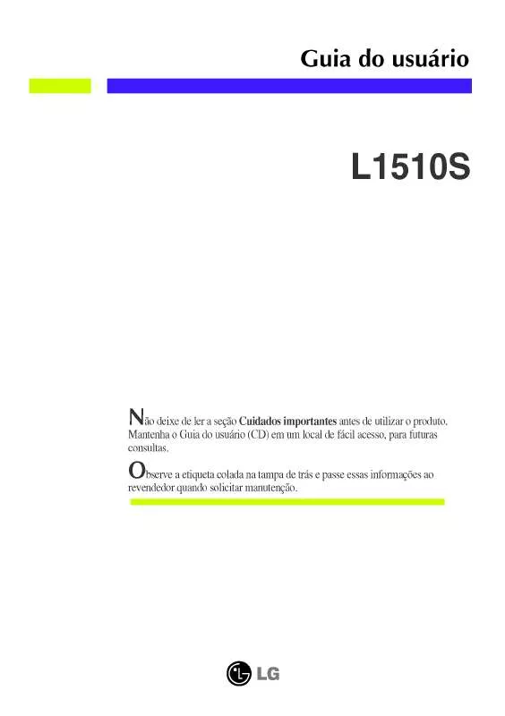 Mode d'emploi LG FLATRON L1510S