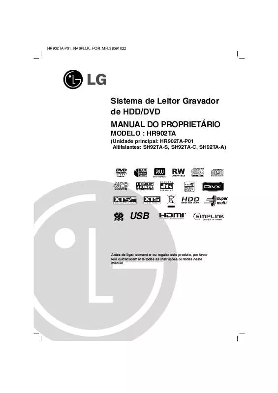 Mode d'emploi LG HR902TA