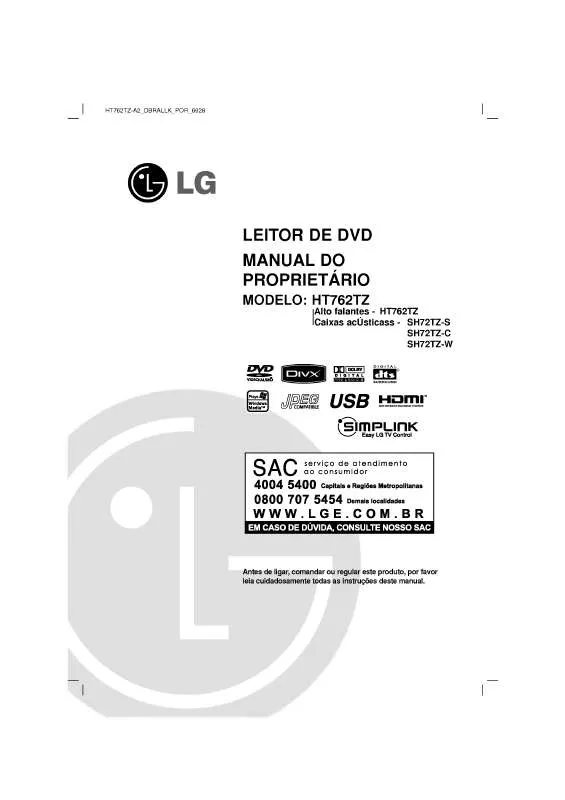 Mode d'emploi LG HT762TZ-A2