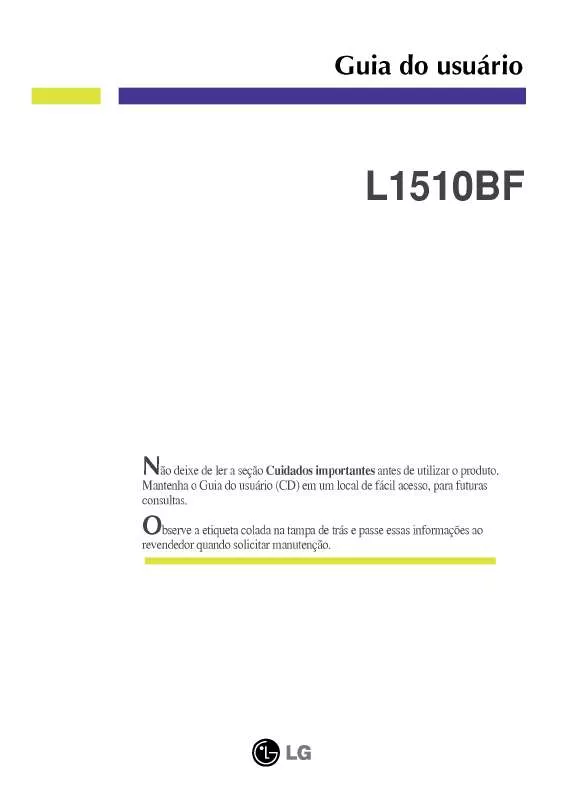 Mode d'emploi LG L1510BF