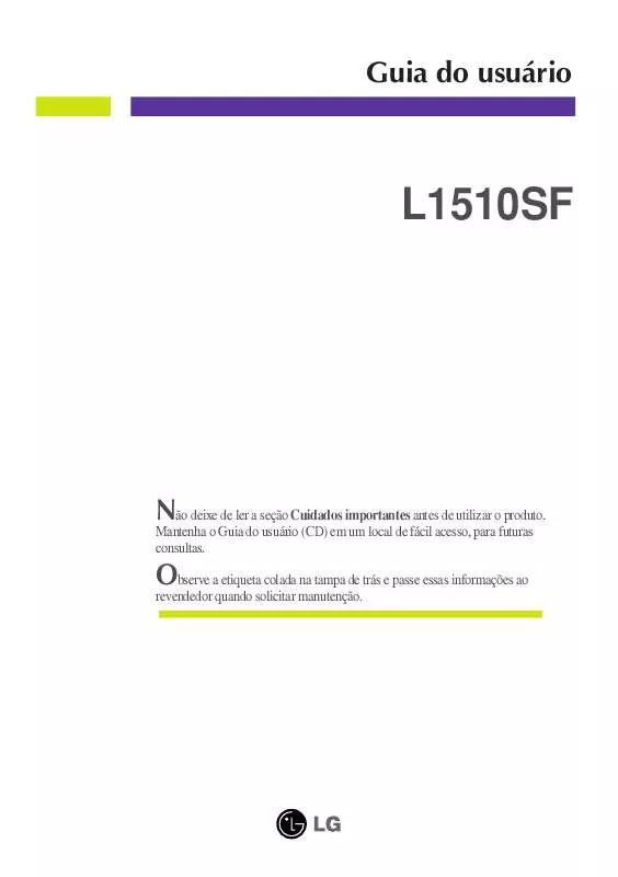 Mode d'emploi LG L1510SF