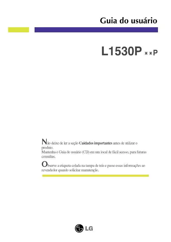 Mode d'emploi LG L1530PSNP