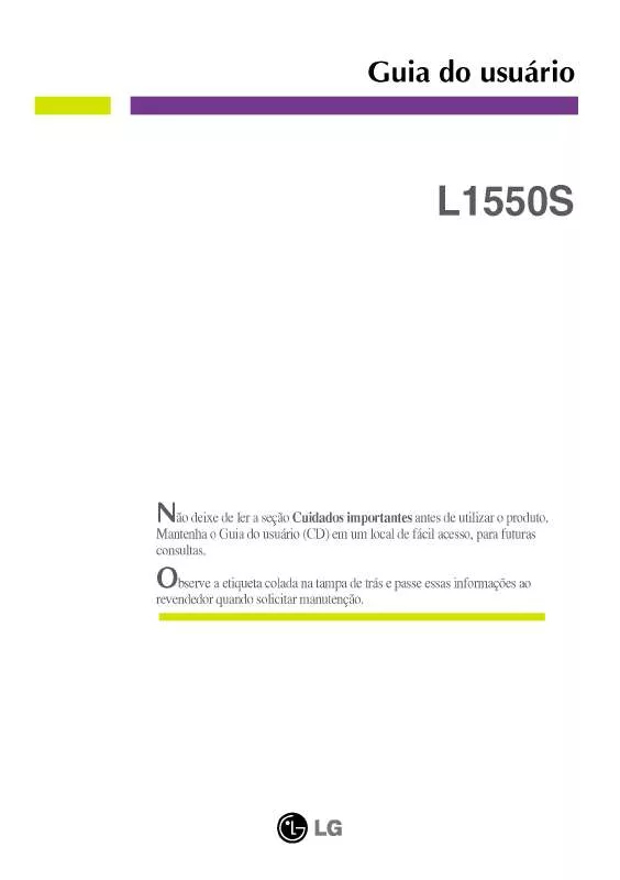 Mode d'emploi LG L1550S-GN
