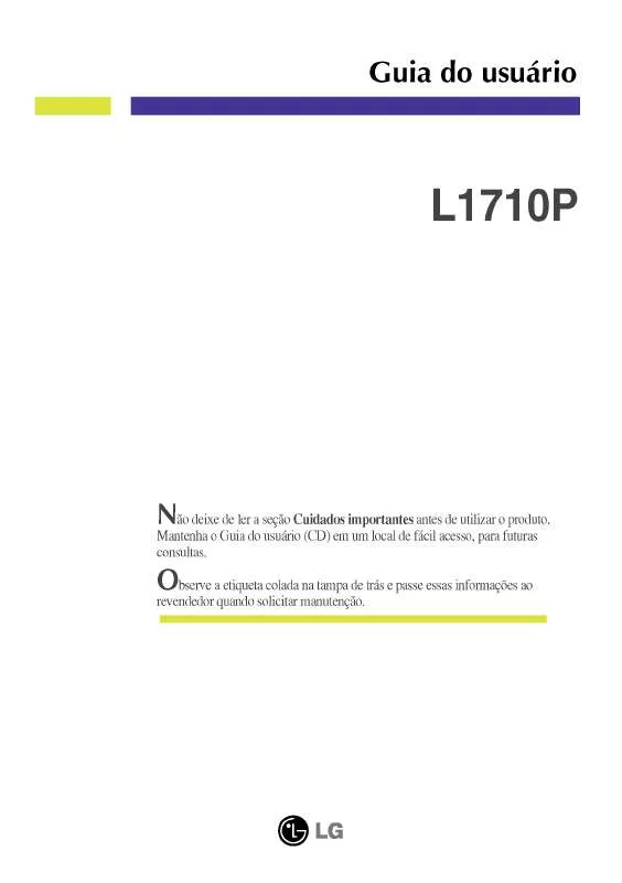 Mode d'emploi LG L1710P