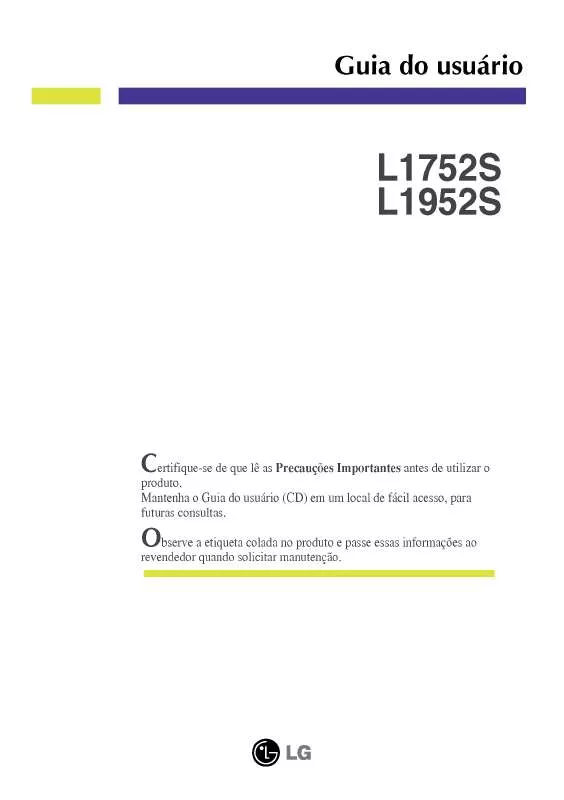 Mode d'emploi LG L1752S-BF