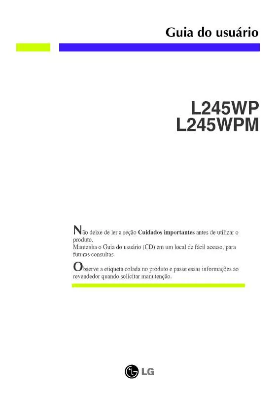 Mode d'emploi LG L245WP-BN