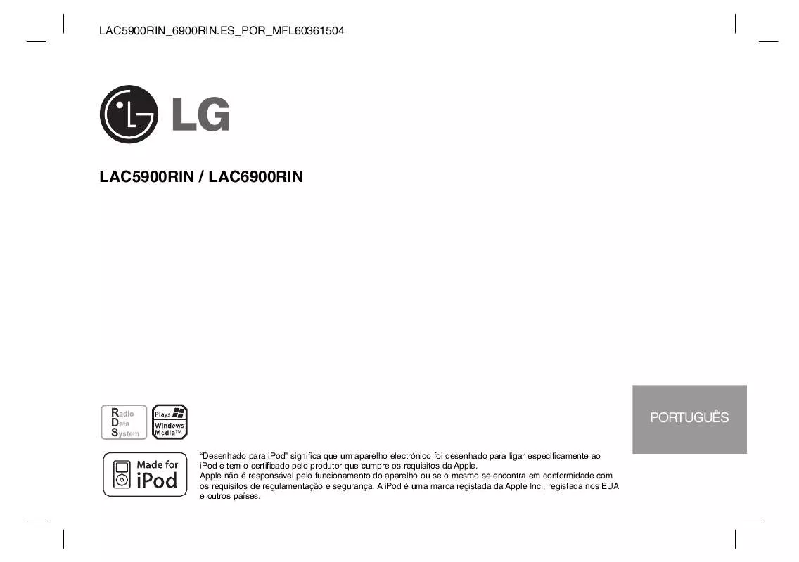 Mode d'emploi LG LAC-6900RIN