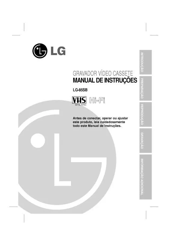 Mode d'emploi LG LG-85SB