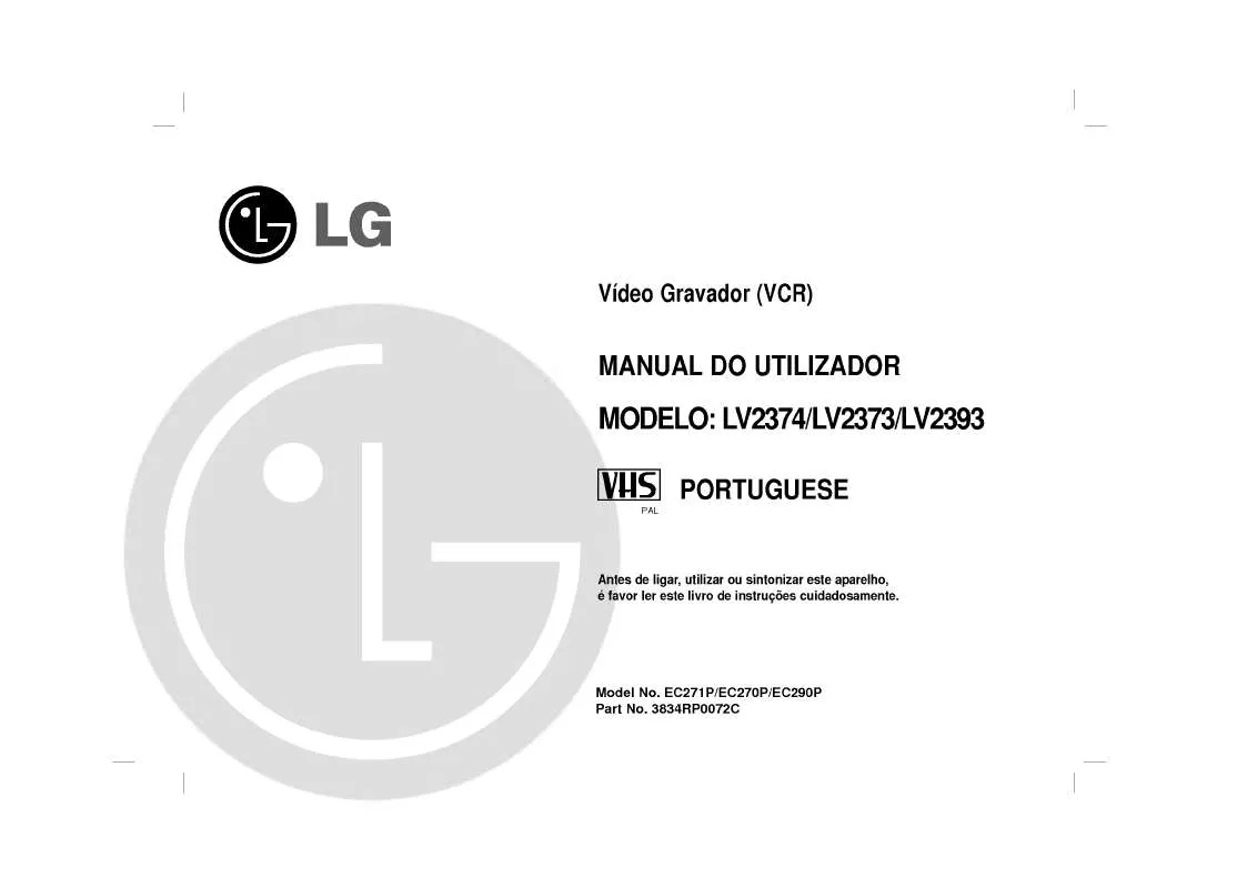 Mode d'emploi LG LV2374