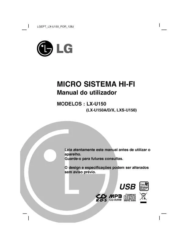 Mode d'emploi LG LX-U150D