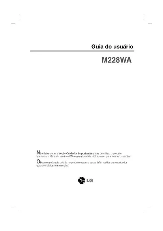 Mode d'emploi LG M228WA-BM