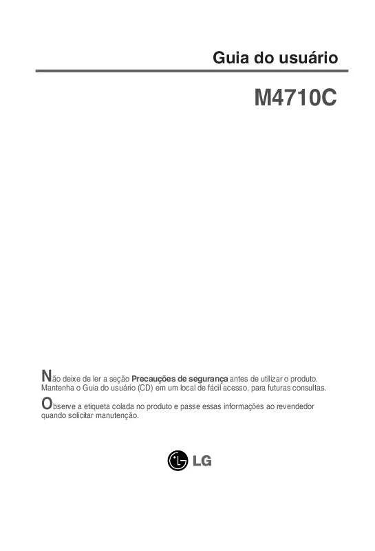 Mode d'emploi LG M4710C-BA