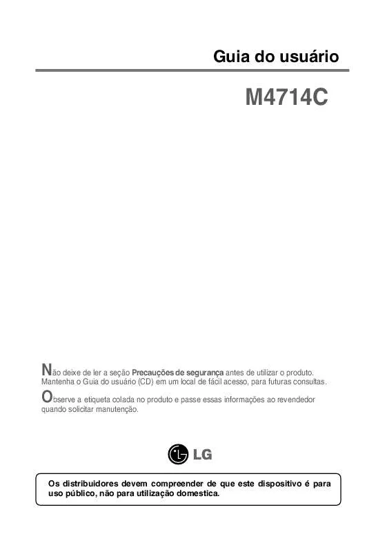 Mode d'emploi LG M4714C