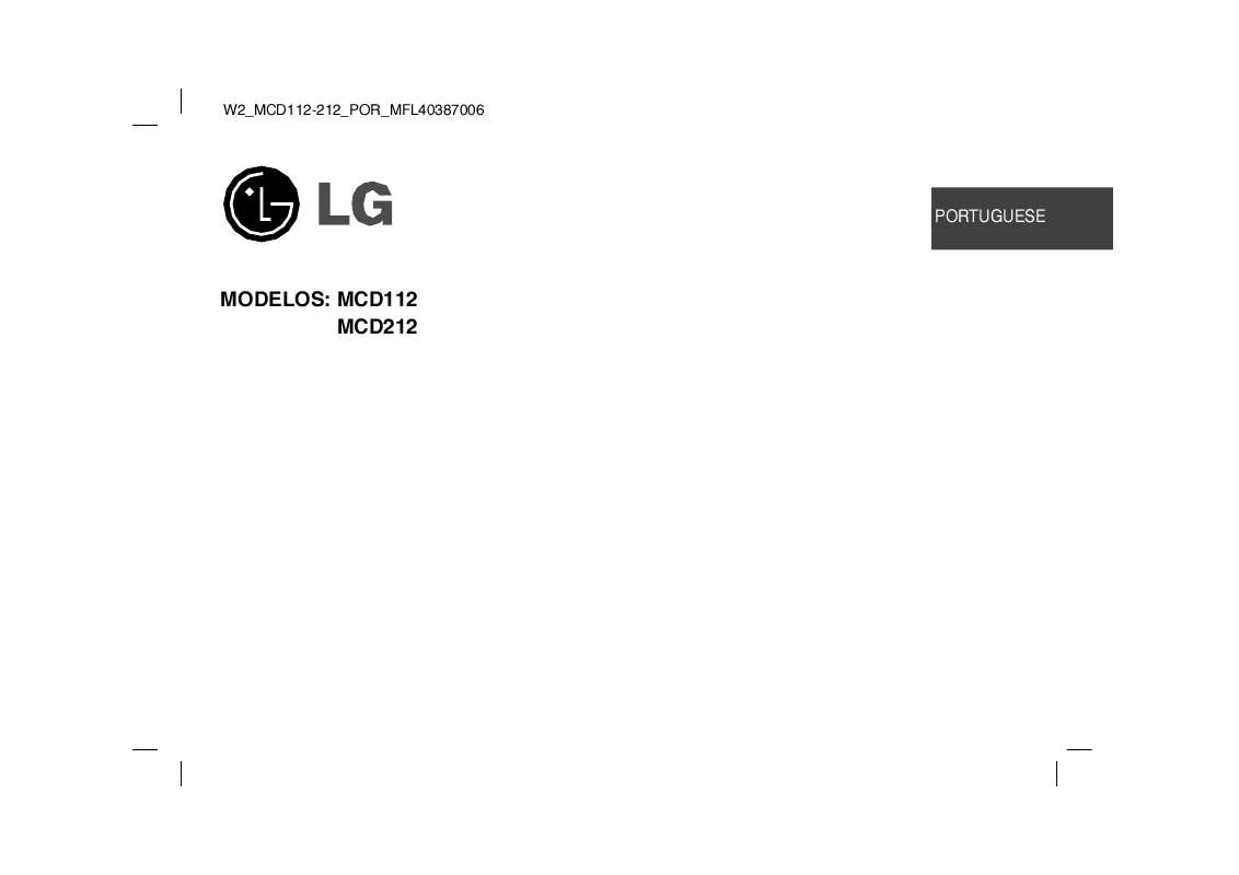 Mode d'emploi LG MCD112-D0U