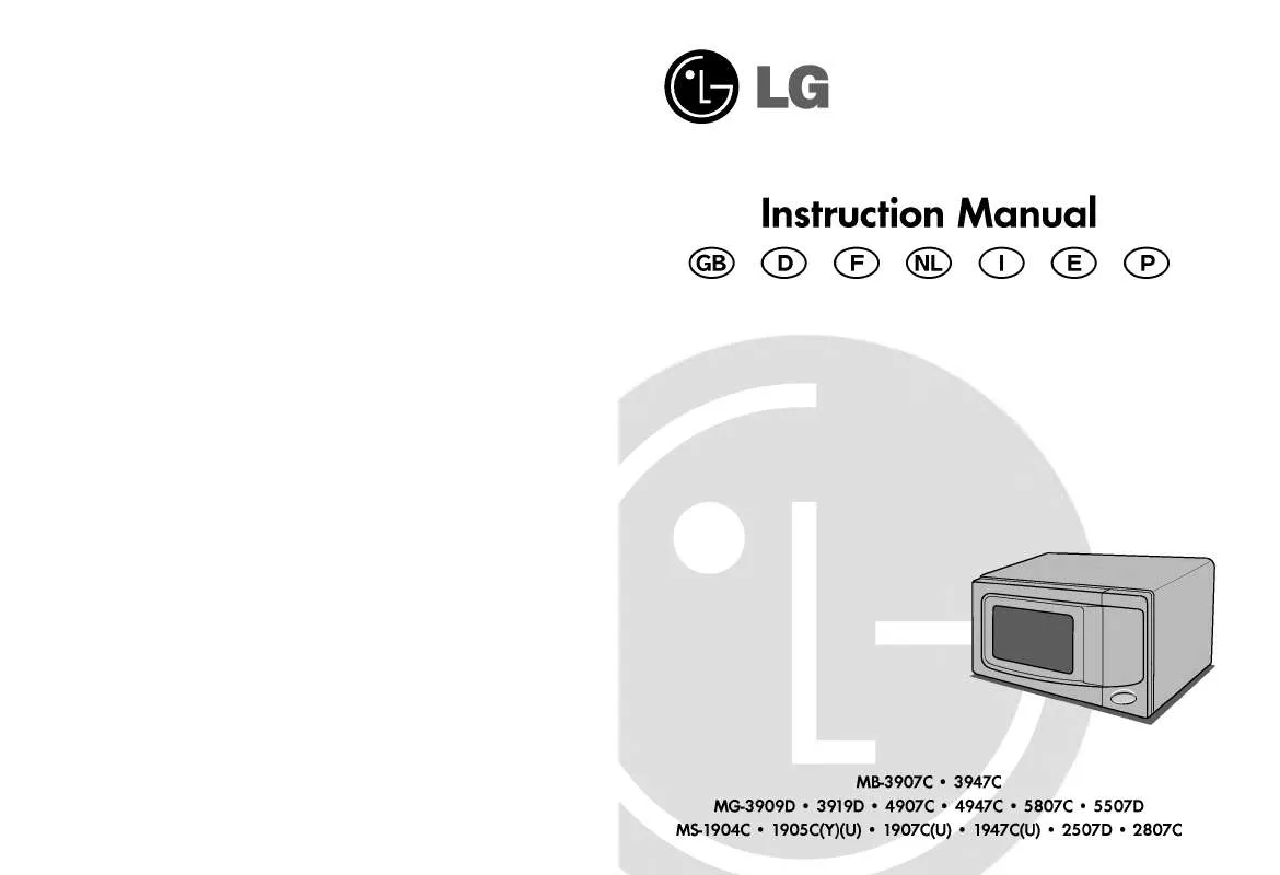 Mode d'emploi LG MG-3919D