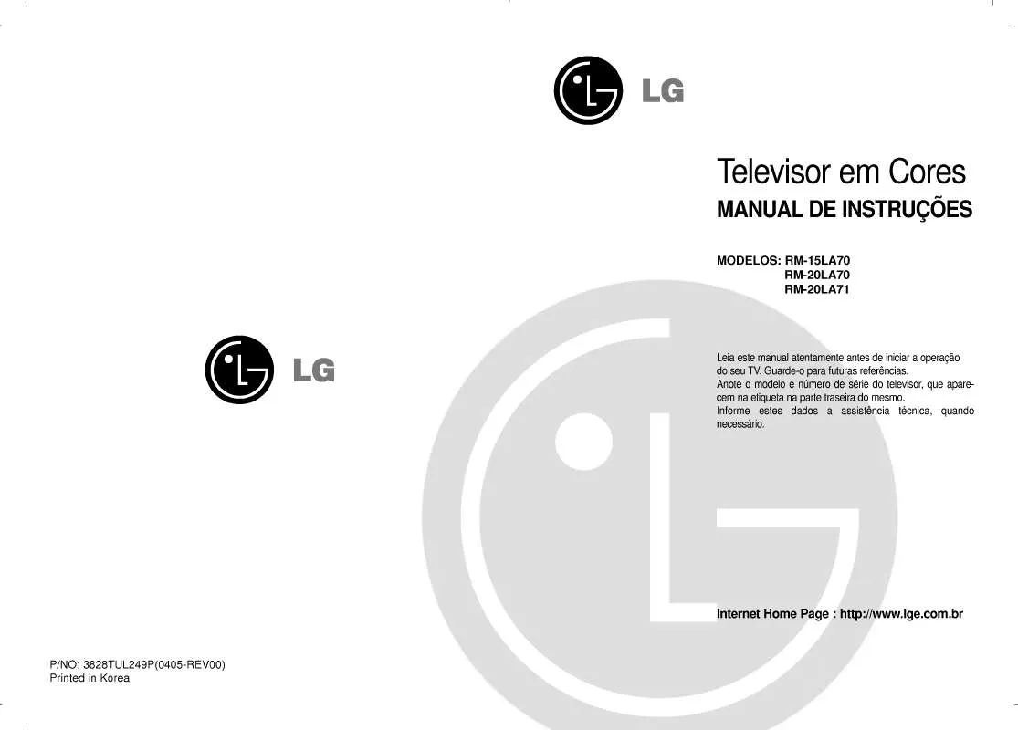 Mode d'emploi LG RM-15LA70