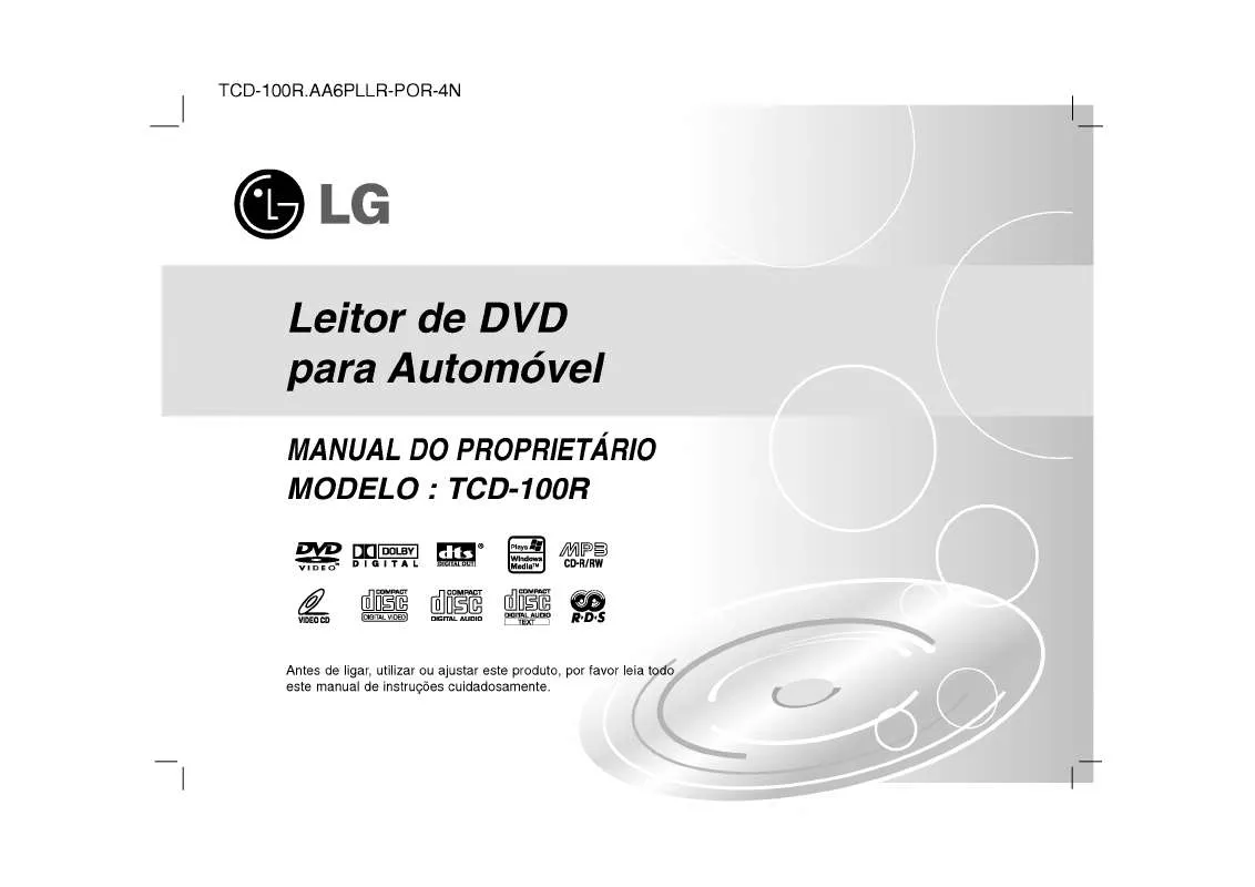 Mode d'emploi LG TCD-100R