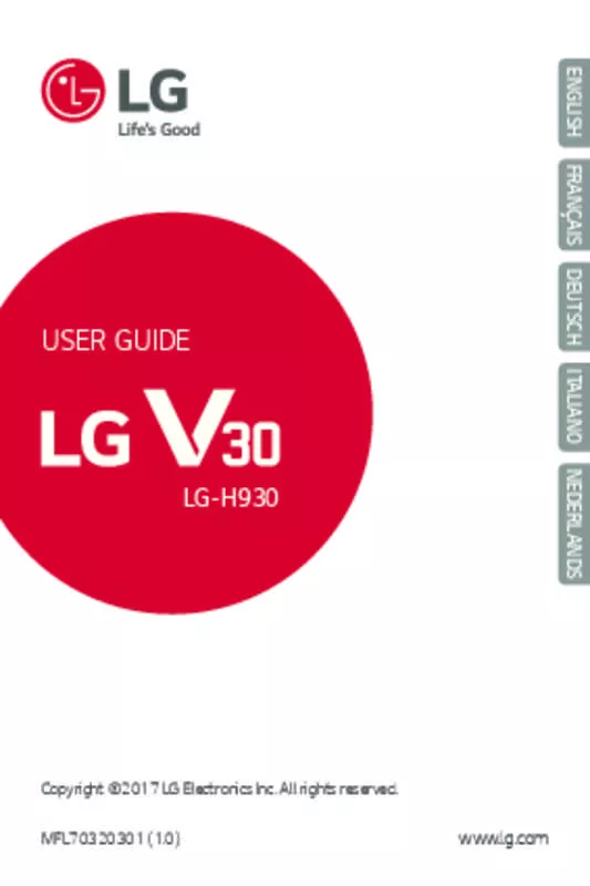 Mode d'emploi LG V30