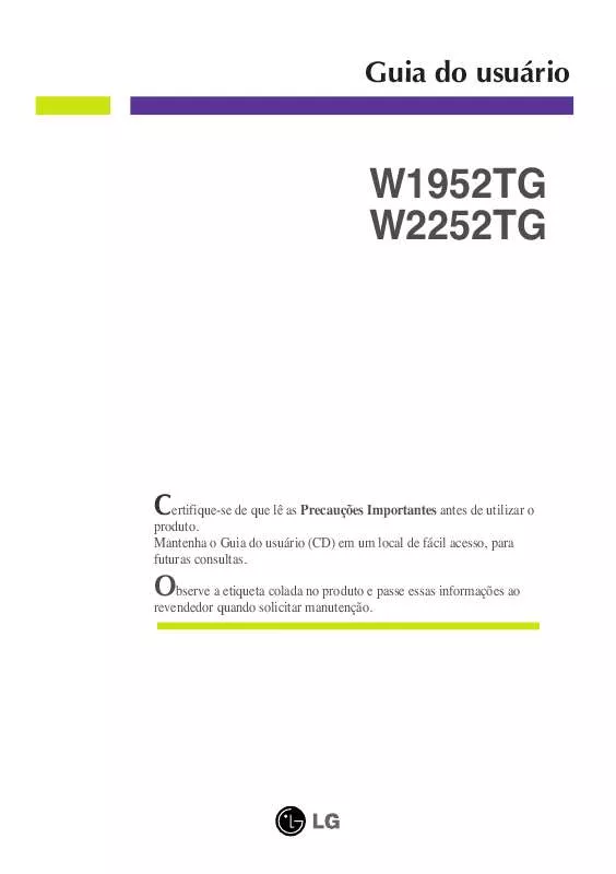 Mode d'emploi LG W2252TG-PF