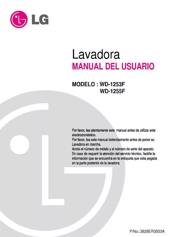 Mode d'emploi LG WD-1255F