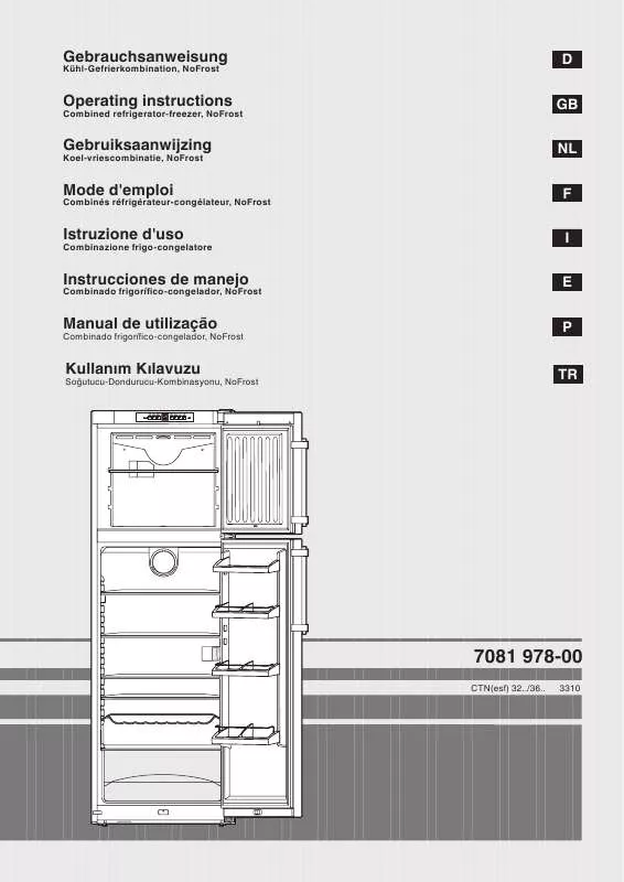 Mode d'emploi LIEBHERR CTN 3653