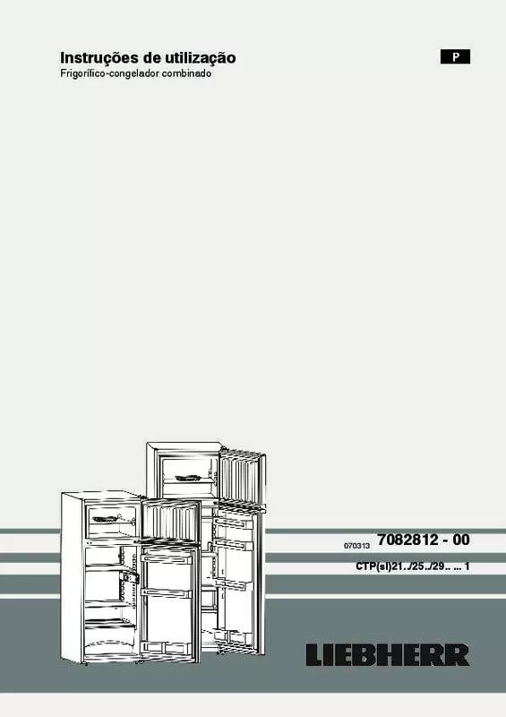 Mode d'emploi LIEBHERR CTP 210 COMFORT