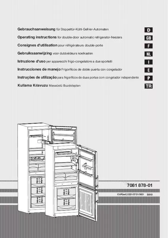 Mode d'emploi LIEBHERR CUPESF 324-1