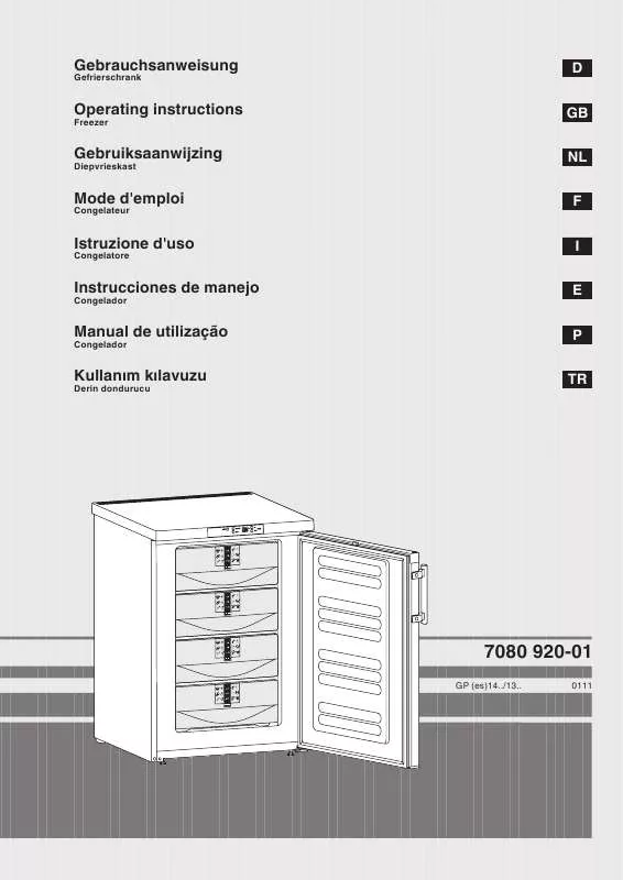 Mode d'emploi LIEBHERR GP 1466