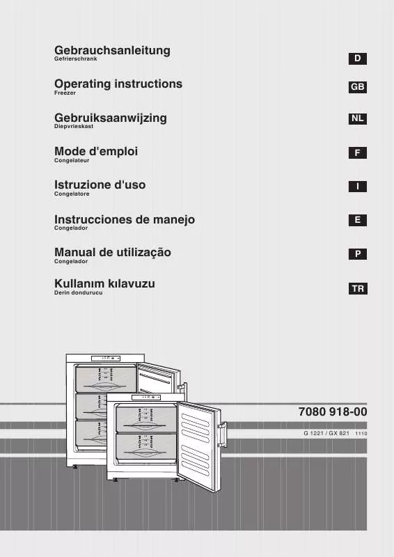 Mode d'emploi LIEBHERR GX 821