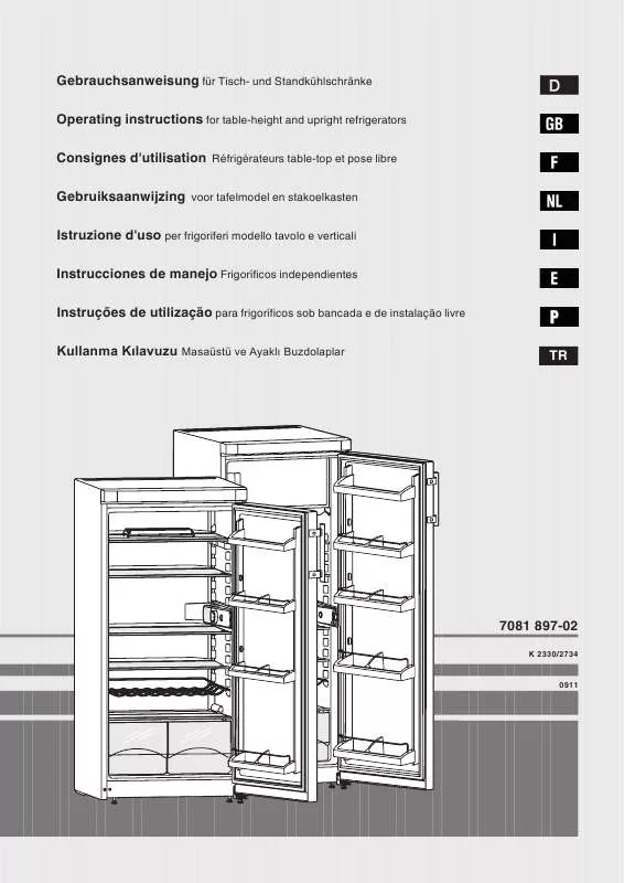 Mode d'emploi LIEBHERR K 265