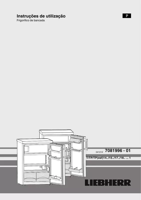 Mode d'emploi LIEBHERR KTS 102 COMFORT