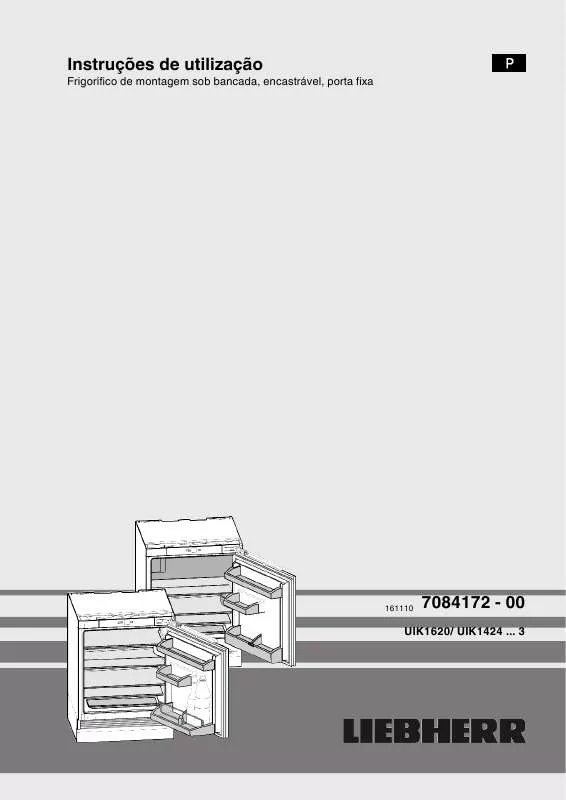 Mode d'emploi LIEBHERR UIK 1424 COMFORT