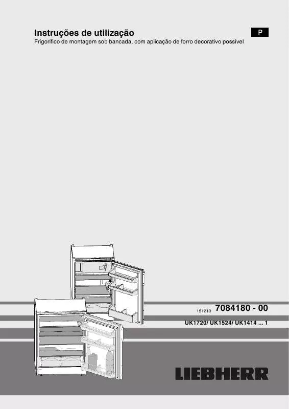 Mode d'emploi LIEBHERR UK 1720