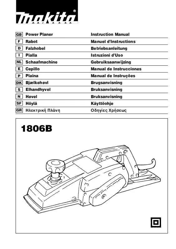 Mode d'emploi MAKITA 1806B