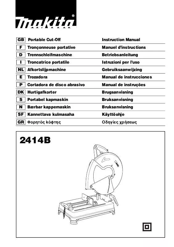 Mode d'emploi MAKITA 2414B