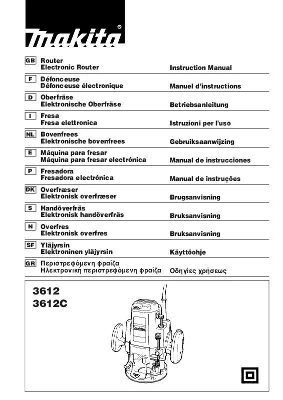 Mode d'emploi MAKITA 3612