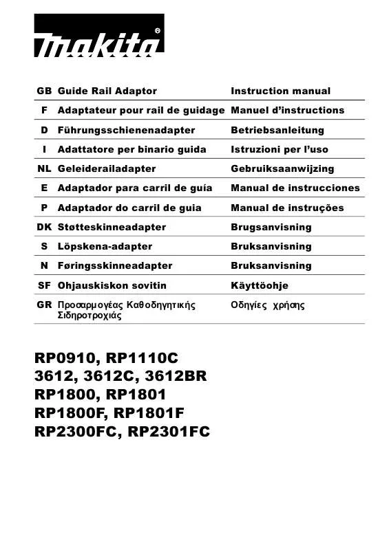 Mode d'emploi MAKITA 3612BR