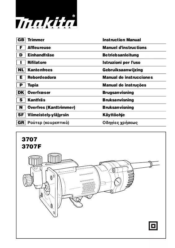 Mode d'emploi MAKITA 3707F